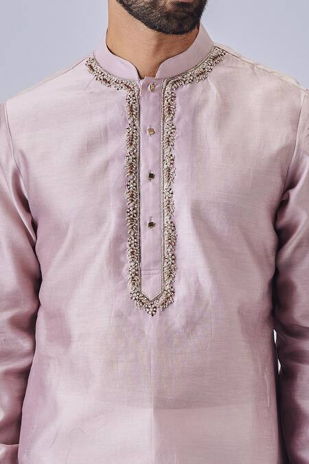 Buy Chatenya Mittal Cream Silk, Satin, Embroidery Kurta And Pyjama Pant Set Online at Aza Fashions Buy_Chatenya Mittal_Cream Silk, Satin, Embroidery Kurta And Pyjama Pant Set _Online_at_Aza_Fashions