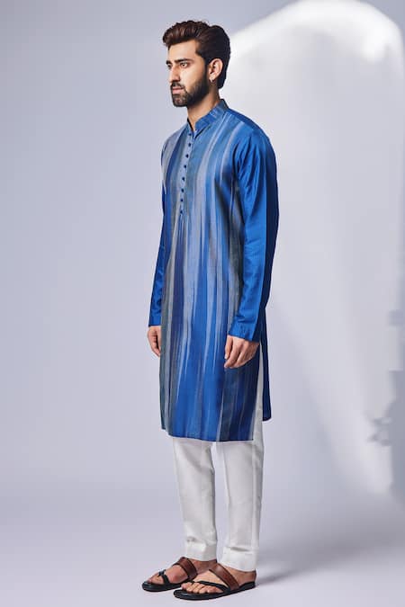 Chatenya Mittal Cotton Silk Kurta & Pyjama Pant Set 