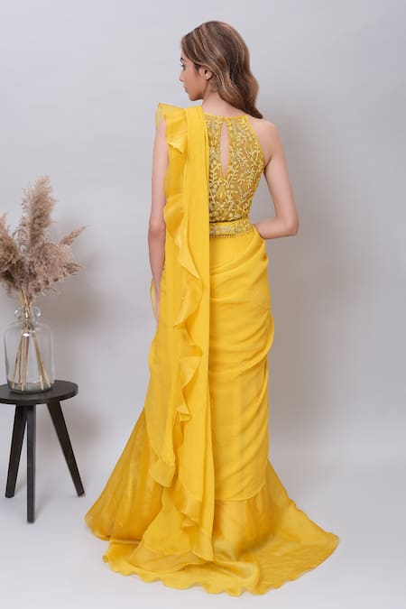 Nayantaara Sunny Sunflower Lehenga Saree & Blouse Set 