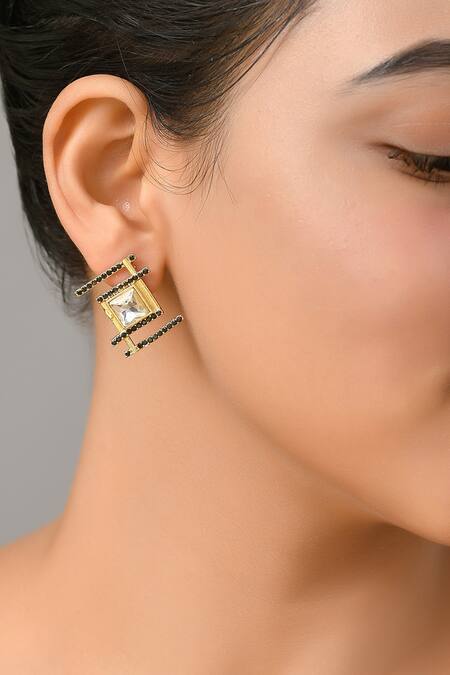 Square Shaped Pasha Earrings