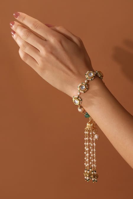 Latest 2023 Uncut Diamond Bracelet Designs with Price/Polki Bracelets/daily  wear bracelets/deeya - YouTube