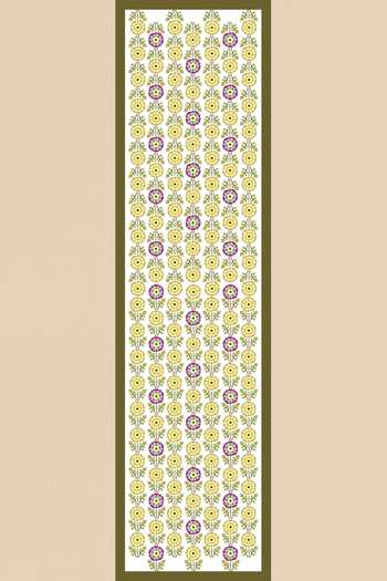 Shop Thee Modern Roots Ivory Silk Enchanted Garden Stole at Aza Fashions Shop_Thee Modern Roots_Ivory Silk Enchanted Garden Stole _at_Aza_Fashions