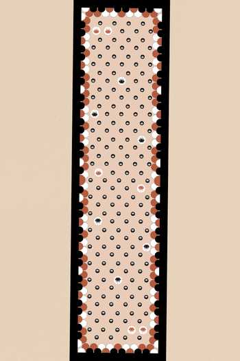 Shop Thee Modern Roots Cream Silk Lotus Garden Stole at Aza Fashions Shop_Thee Modern Roots_Cream Silk Lotus Garden Stole _at_Aza_Fashions