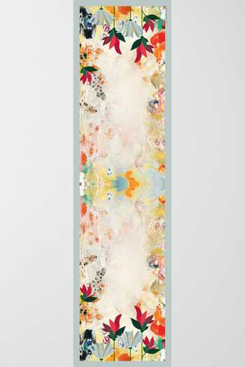Shop Thee Modern Roots Ivory Silk Watercolour Dreams Stole at Aza Fashions Shop_Thee Modern Roots_Ivory Silk Watercolour Dreams Stole _at_Aza_Fashions