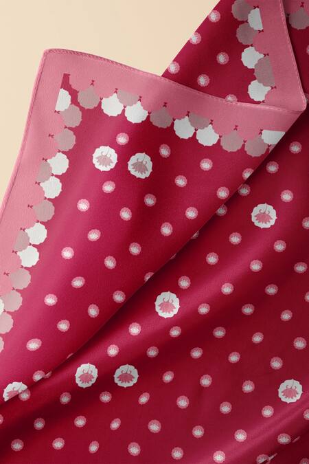 Buy Thee Modern Roots Red , Satin Crimson Lotus Print Dupatta Online at Aza Fashions Buy_Thee Modern Roots_Red , Satin Crimson Lotus Print Dupatta _Online_at_Aza_Fashions