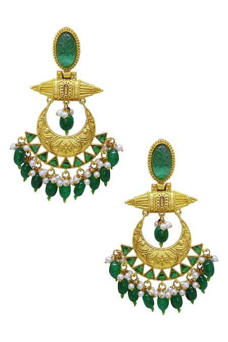 Belsi's Stone Embellished Chandbalis 