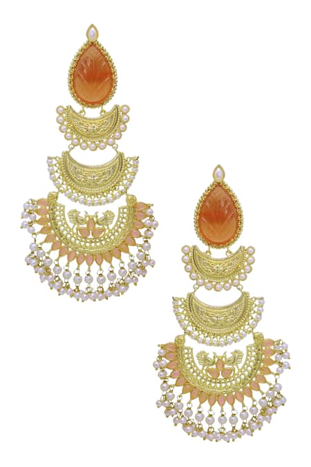 Belsi's Stone Embellished Tiered Chandbalis 