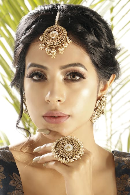 Vaidaan Gold Plated Mehtaab Maangtikka 