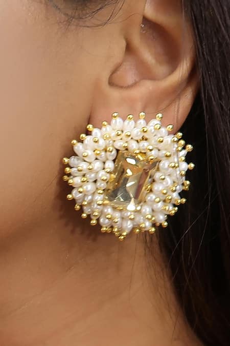 Discover 130+ diamond earrings 22k gold