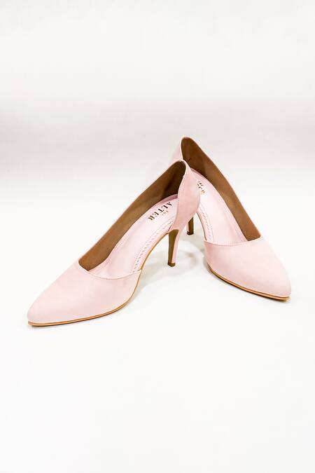 The Alter Pink Plain Lizzy Baby Pointed Pumps Online at Aza Fashions The Alter_Pink Plain Lizzy Baby Pointed Pumps _Online_at_Aza_Fashions