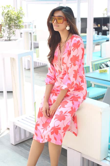 Izzumi Mehta Glass Bead Embroidered Dress 