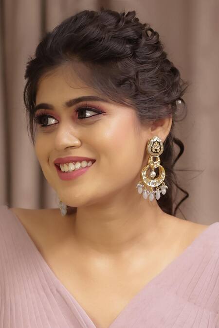 Buy Ishhaara Blue Stones, Beads Drop Chandbalis Buy_Ishhaara_Blue Stones, Beads Drop Chandbalis