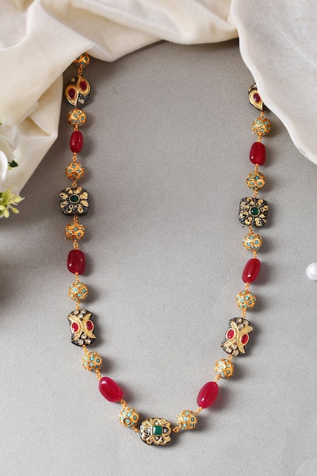 Ishhaara Stones Embellished Long Necklace 