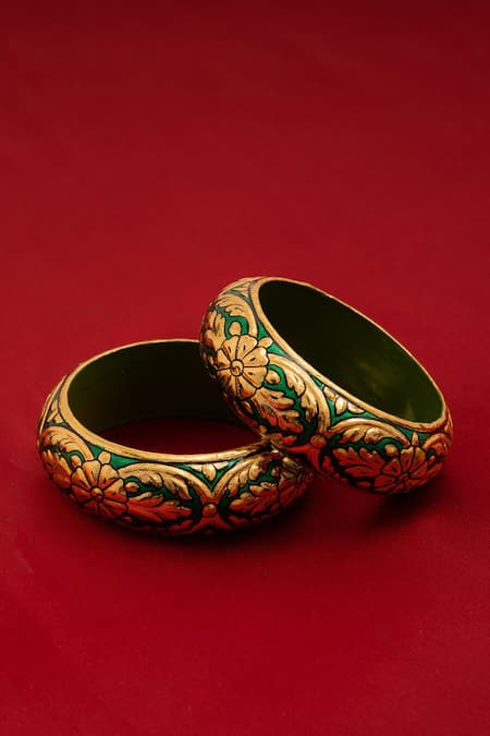 Riti Kairi Floral Pattern Bangle - Single Pc 