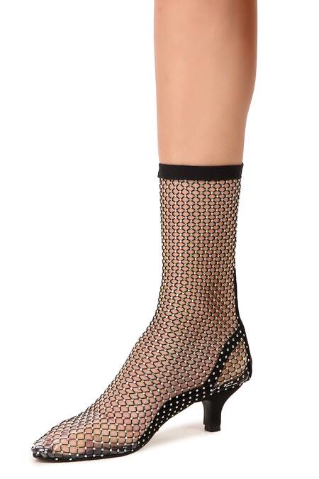 Fishnet Rhinestone Sock Boots Shop Our Selection Of Sexy Party