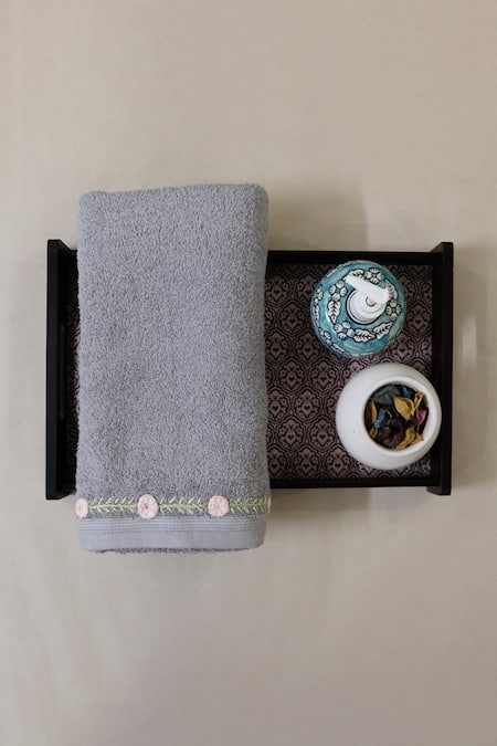 Buy Design Gaatha Pink 100% Cotton Embroidery Hand Bath Towel 2 Pcs Set Online at Aza Fashions Buy_Design Gaatha_Pink 100% Cotton Embroidery Hand Bath Towel 2 Pcs Set_Online_at_Aza_Fashions