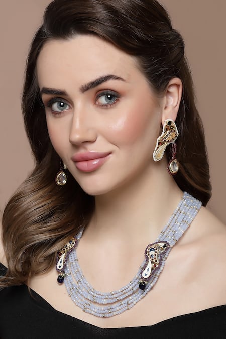 Dugran By Dugristyle Peacock Ornamented Necklace 