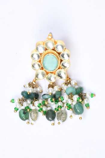 Kohar By Kanika Semi Precious , Jade Paachi Kundan Necklace Set at Aza Fashions Kohar By Kanika_Semi Precious , Jade Paachi Kundan Necklace Set_at_Aza_Fashions
