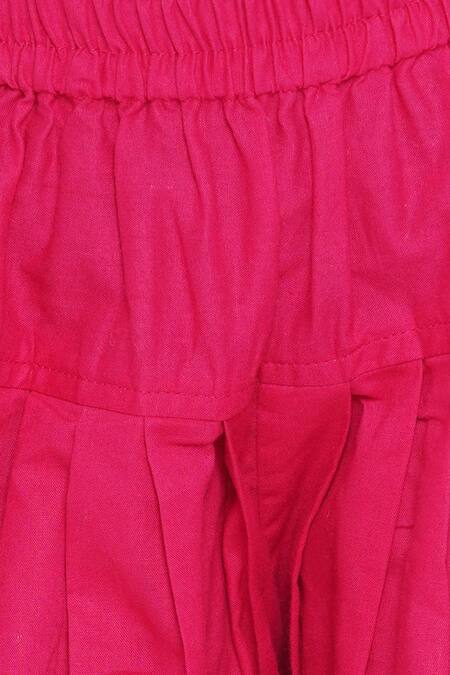 Shop Little Bansi Yellow Cotton Embroidery, Sequins Kurta Salwar Set Online at Aza Fashions Shop_Little Bansi_Yellow Cotton Embroidery, Sequins Kurta Salwar Set _Online_at_Aza_Fashions