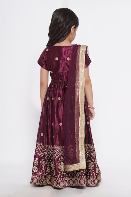 Little Bansi Sequins Embroidered Blouse Lehenga Set 