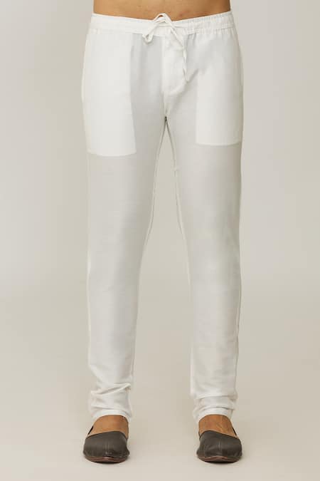 Spring Break_Blue Cotton Geometric Print Kurta Set_at_Aza_Fashions