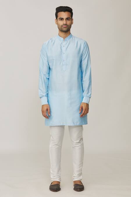 Spring Break Blue Polyester, Cotton Pineapple Print Bundi And Kurta Set Online at Aza Fashions Spring Break_Blue Polyester, Cotton Pineapple Print Bundi And Kurta Set _Online_at_Aza_Fashions