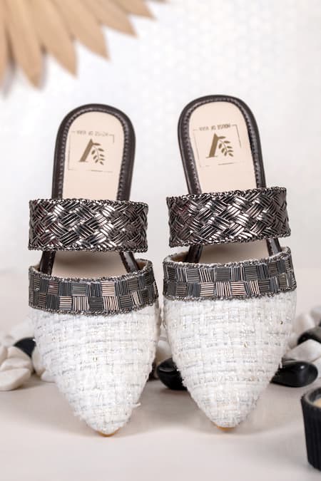 House of Vian Dream Weaver Embellished Mules 