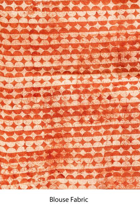 Taba Kashi By Artika Shah_Yellow Kota Doria Embroidery Floral Thread Saree With Running Blouse_at_Aza_Fashions