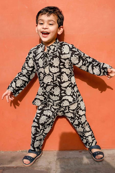 Gulabo Jaipur Floral Print Kurta & Pyjama Set 