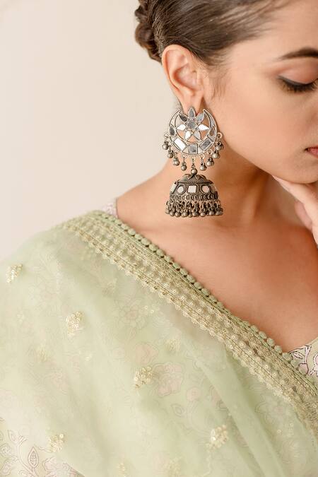 Shop Gulabo Jaipur Green Muslin Embroidery, Sequins Khushi Floral Digital Print Anarkali Pant Set Online at Aza Fashions Shop_Gulabo Jaipur_Green Muslin Embroidery, Sequins Khushi Floral Digital Print Anarkali Pant Set_Online_at_Aza_Fashions