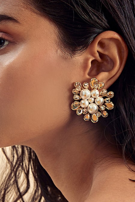 Fashion 925 Sterling Silver Earrings Star Moon Flower Zircon Earrings 18K  Gold For Women Charm Jewelry Gift - AliExpress