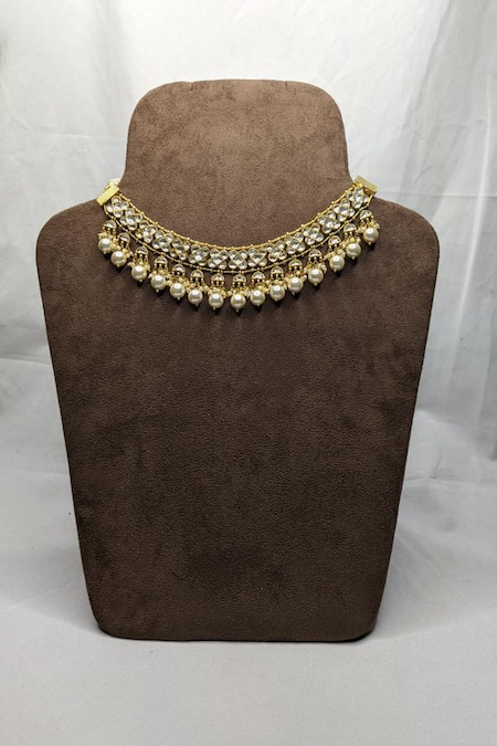Vinanti Manji Designer Jewellery Kundan Embellished Necklace 