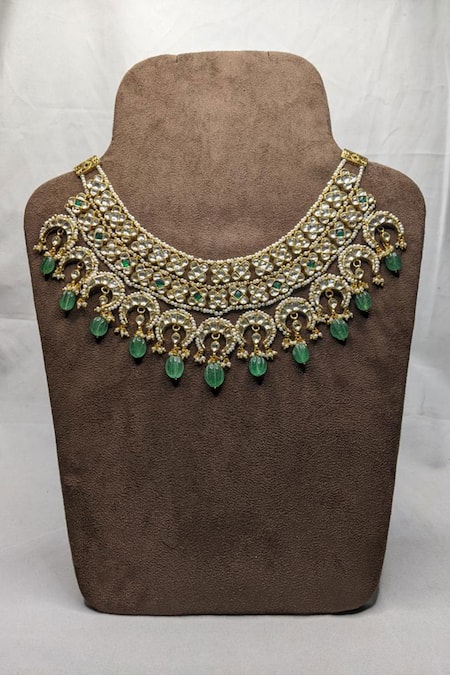 Vinanti Manji Designer Jewellery Kundan Embellished Necklace 