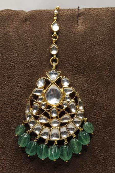 Vinanti Manji Designer Jewellery Kundan Embellished Maangtikka 
