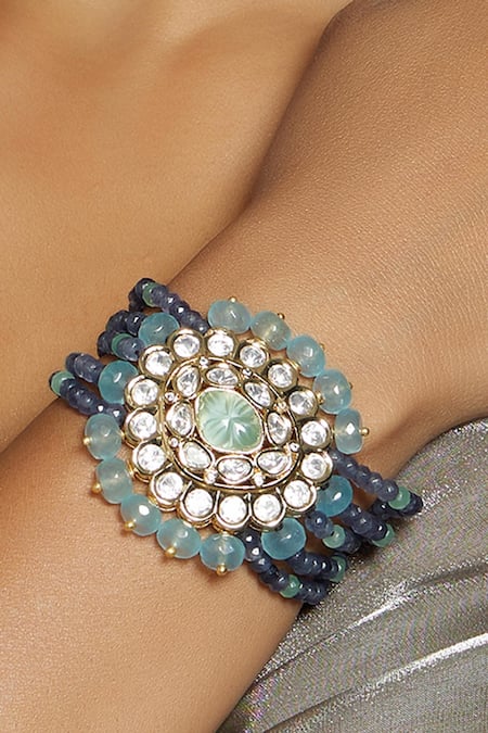 Gemstone Multicolor Natural Imported Bracelet Crystal Stone Big Bracelet,  For Healing at Rs 500/piece in Delhi