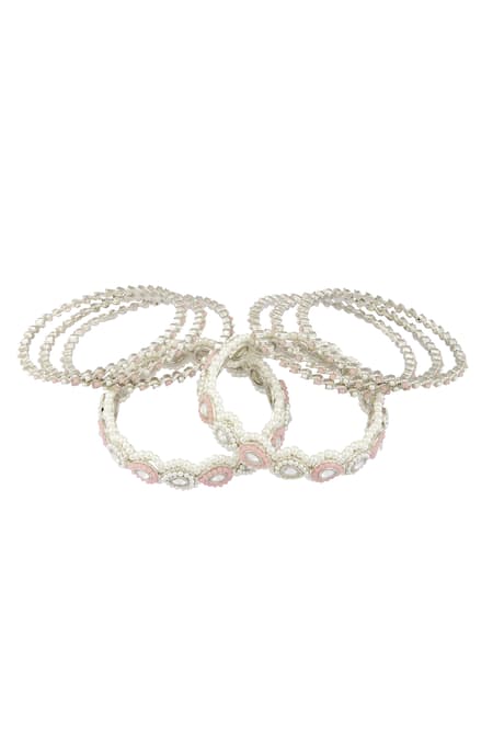 Moh-Maya By Disha Khatri Studded Bangles - Set of 8 