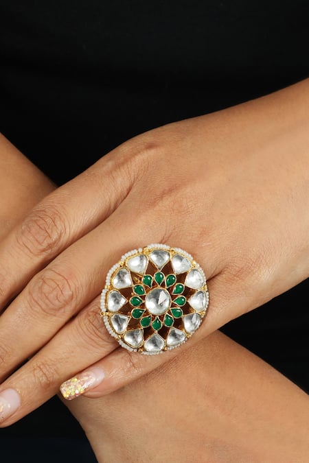 Riana Jewellery Jadtar Stone Ring 