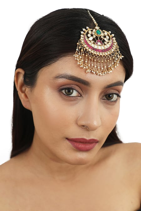 Riana Jewellery Crescent Moon Motif Maangtikka 