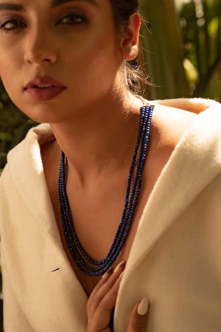 Kastiya Jewels Semi Precious Stone Layered Necklace 