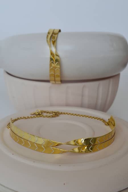 The Loom Art Twisted Enamel Choker 