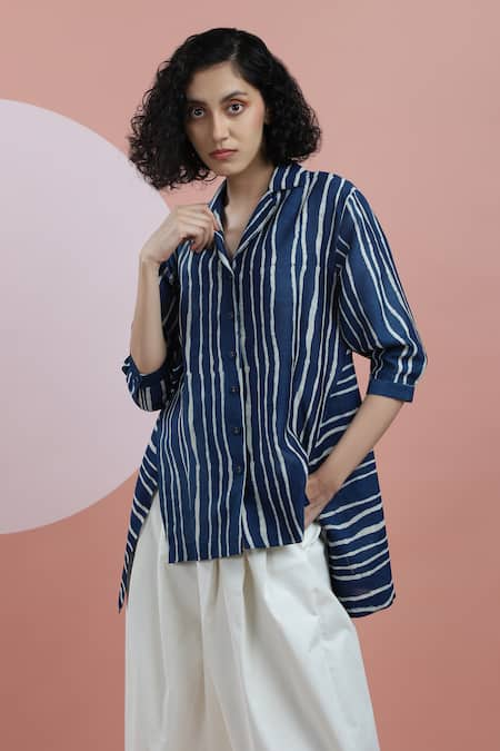 DHI Stripe Pattern Shirt 