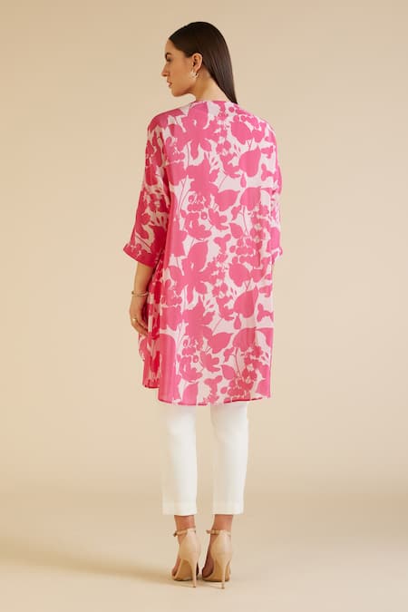Pankaj & Nidhi Cleo Floral Print & Embellished Tunic 