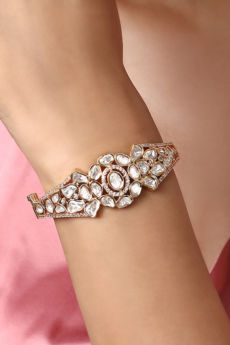 Polki Diamond River Bracelet Pave Diamond Bracelet Bangle Jewelry Polki  Diamond Jewelry 925 Sterling Silver Gift for Her Free Shipping - Etsy