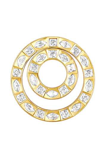 Buy_HRISHA_Gold Plated Imitation Diamonds Kundan Polki Studded Pendant Necklace Set _Online_at_Aza_Fashions