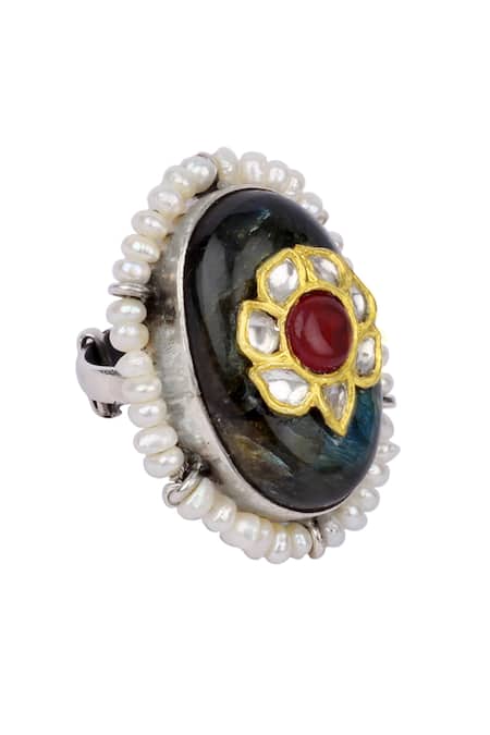 Sangeeta Boochra X Payal Singhal Hayaa Stone Studded Ring 