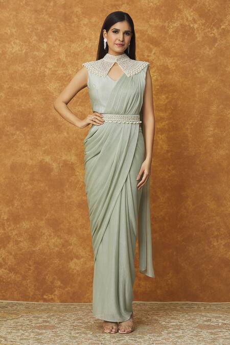 Shimmer Lycra Saree In Dusty Pink Colour | islamiyyat.com