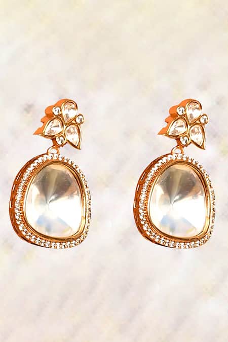 Shop Minaki Gold Plated Zari, Crystals Kundan Necklace Set at Aza Fashions Shop_Minaki_Gold Plated Zari, Crystals Kundan Necklace Set _at_Aza_Fashions