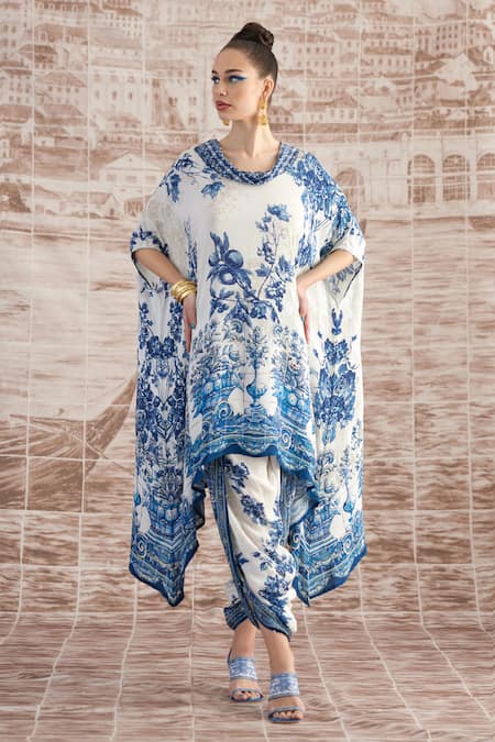 Rajdeep Ranawat Sonth Floral Print Dhoti Pant 