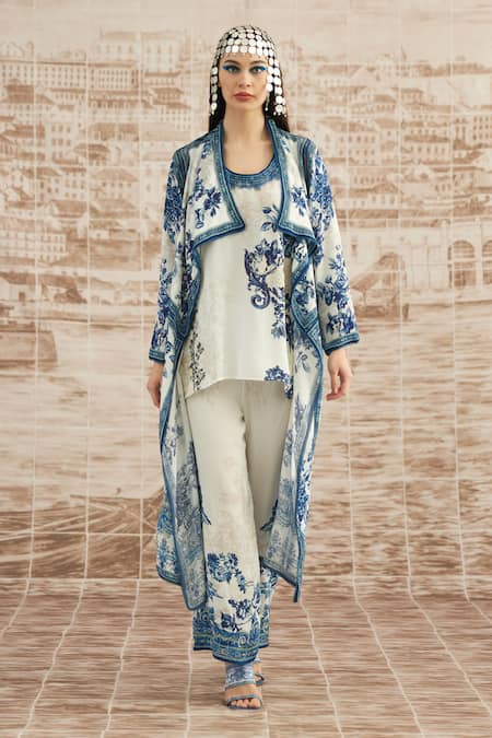 Rajdeep Ranawat Ursula Silk Baroque Print Jacket 