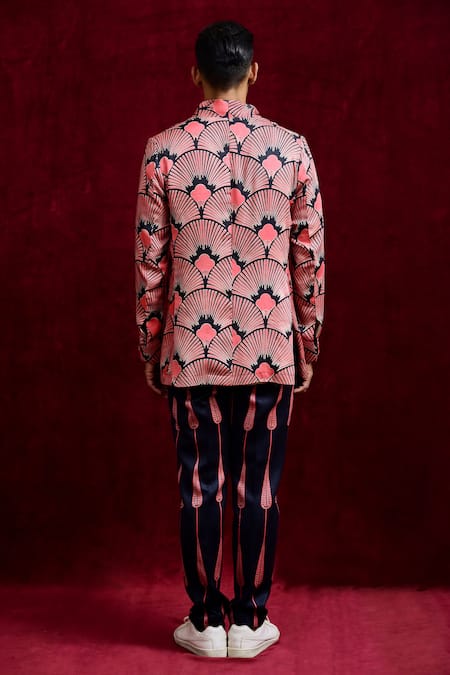 Gaurav Katta Carnation Painted Blazer 